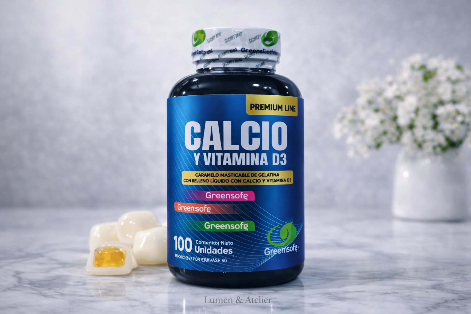 CALCIO + VITAMINA D3 CON INVIMA