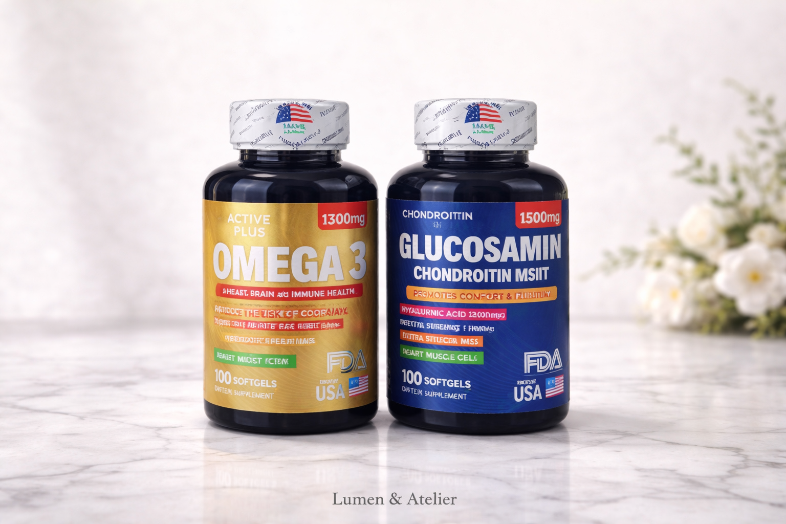 COMBO 1 OMEGA 3 + 1 GLUCOSAMINA