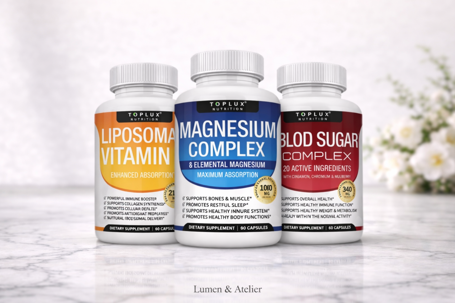 COMPLEX + BLOOD SUGAR + VITAMIN C TOPLUX